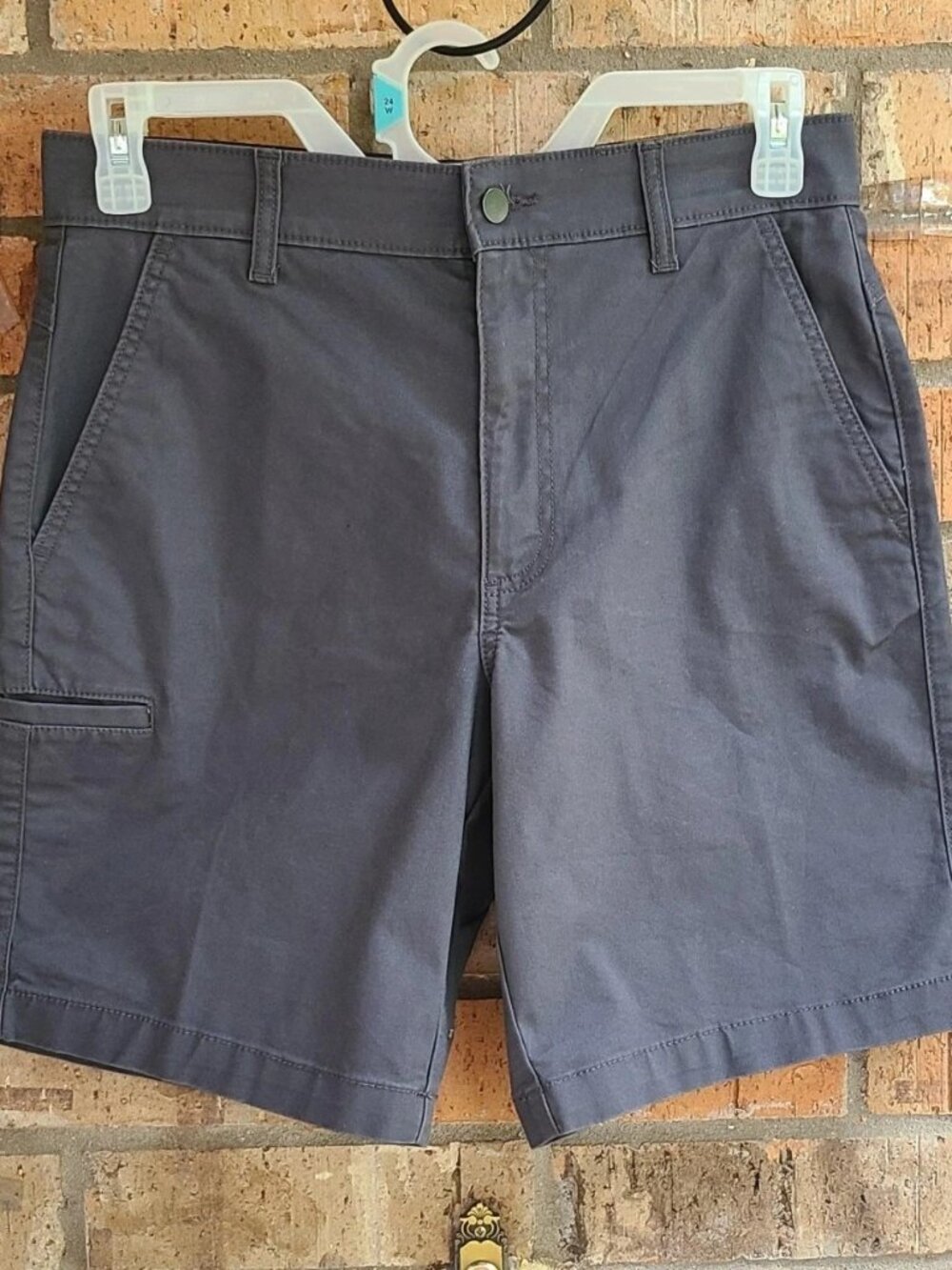 Brahma Men's Canvas Shorts, 9" Inseam Charcoal Sky Size 30